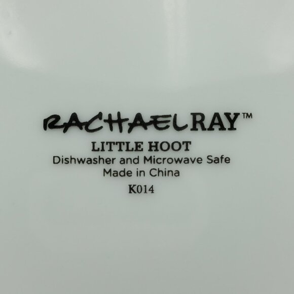 Rachael Ray Little Hoot Salad Plates Owl Autumn Leaves Dessert Plates - Picture 6 of 6